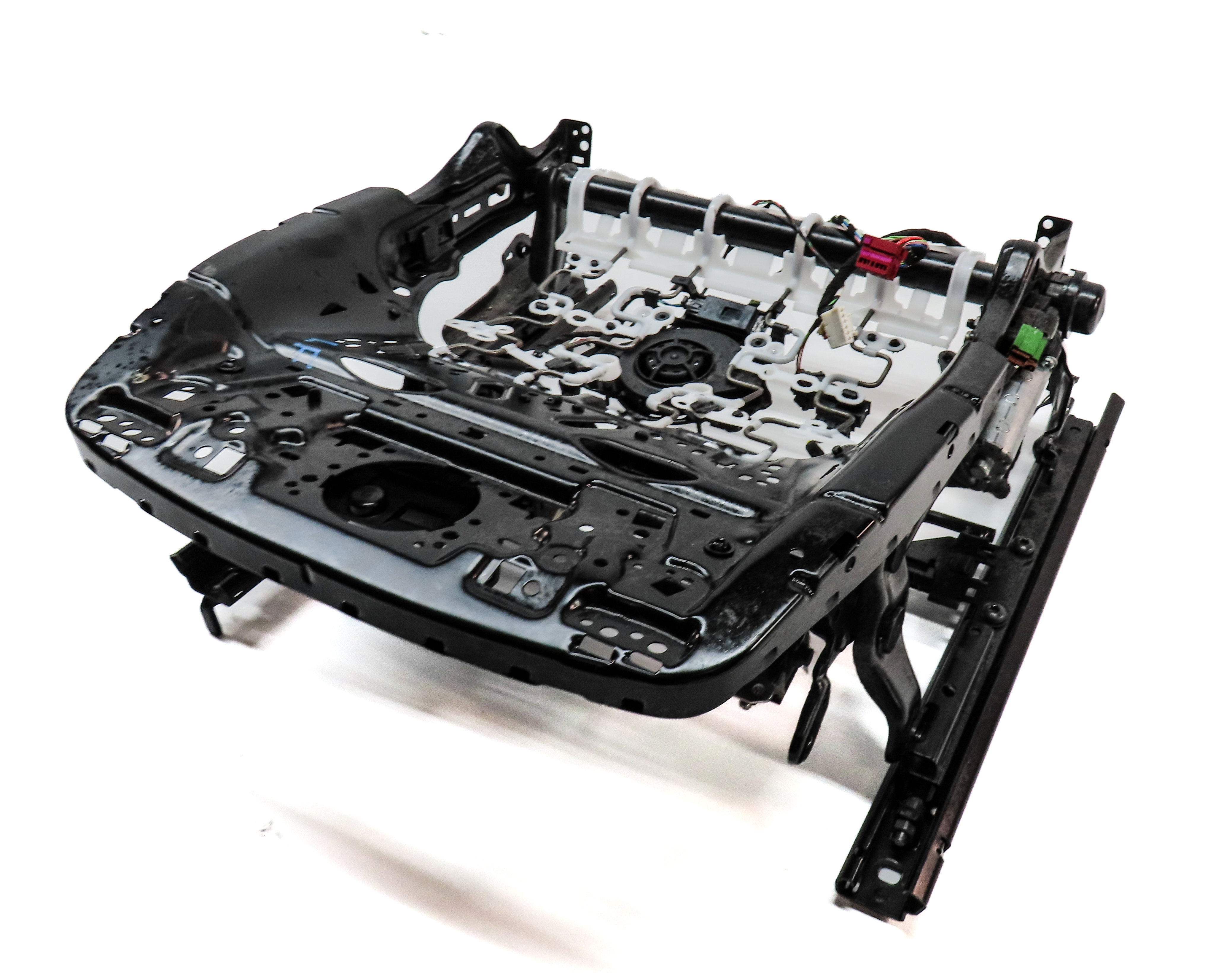 2017-2020 AUDI Q7 (4M) FRONT LEFT DRIVER MEMORY VENTED SEAT TRACK w/ MOTORS — exact item pictured